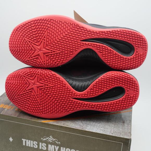 NEW Hoss Boots Rim Fly Black Red High Top Composite Toe Slip Resistant Men's 9 - Picture 6 of 9